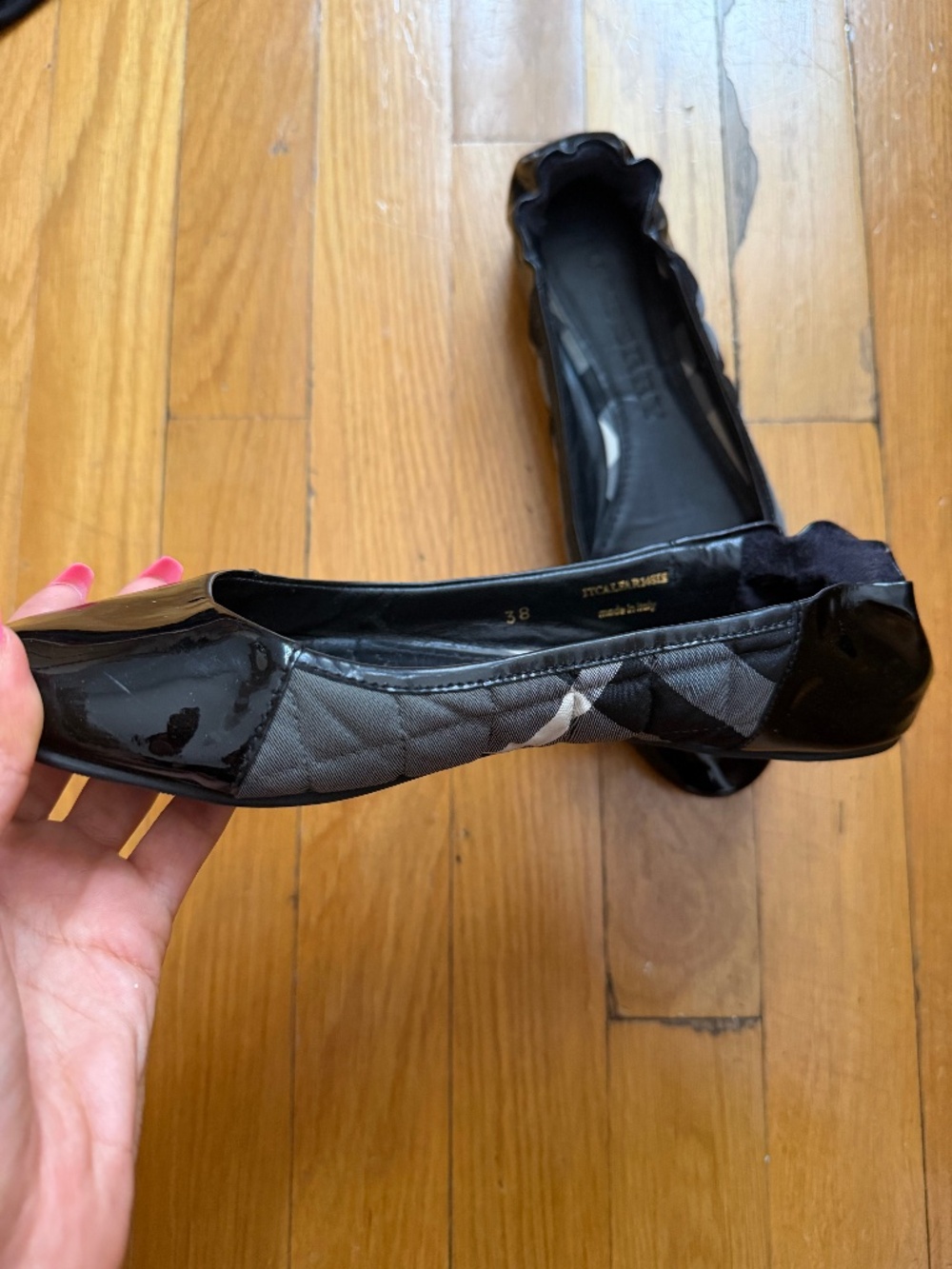 Burberry Quilted Flats size 7 - Picture 2 of 6